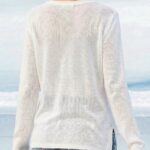 Cream American Flag Graphic Knit Sweater — view 5