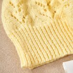 Butter Yellow Pointelle V-Neck Knit Sweater — view 7