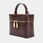 Faux Leather Zipper Bag – Wrena