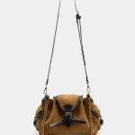 Suede Patchwork Leather Cross-Body Bag – Wrena