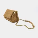 Suede Metal Chain Flap Shoulder Bag – Wrena