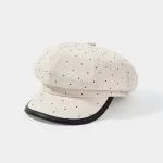 Rhinestone Decor Beret Hat – Wrena