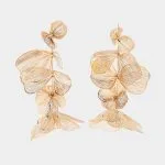 Alloy Flower Earrings – Wrena