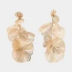 Alloy Flower Earrings – Wrena