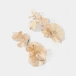 Alloy Flower Earrings – Wrena