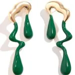 Metal Drop Asymmetrical Earrings – Wrena
