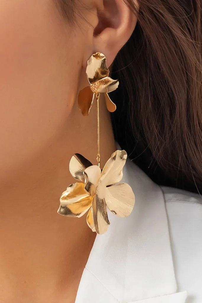 Flower Drop Earrings – Wrena