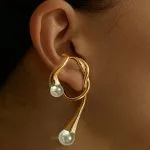 1pc Pearl Curve Earring – Wrena