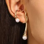 1pc Pearl Curve Earring – Wrena
