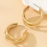 Layer Circle Metal Earrings – Wrena
