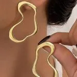 Irregular Lines Earrings – Wrena