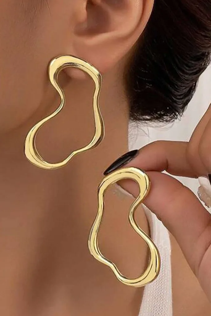 Irregular Lines Earrings – Wrena