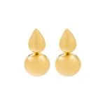 Metal Oval Geometric Earrings – Wrena