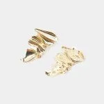 Alloy Irregular Pleated Earrings – Wrena