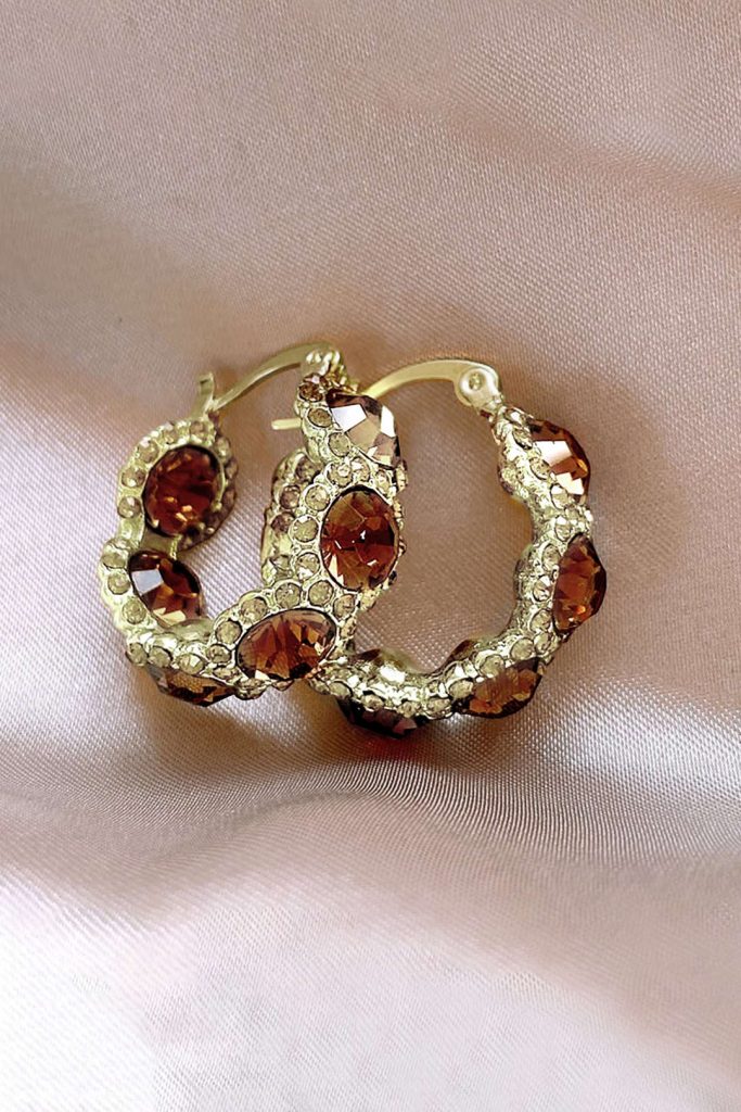 Crystal Hoop Earrings