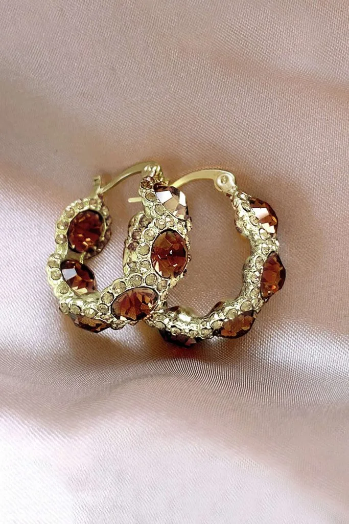 Crystal Hoop Earrings – Wrena