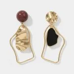 Irregular Geometric Earrings – Wrena