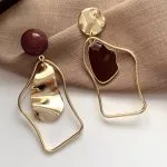 Irregular Geometric Earrings – Wrena