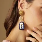 Alloy Irregular Enamel Earrings – Wrena