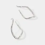 Metal Irregular Twisted Earrings – Wrena