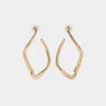 Metal Irregular Twisted Earrings – Wrena