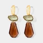 Alloy Irregular Geometric Earrings – Wrena