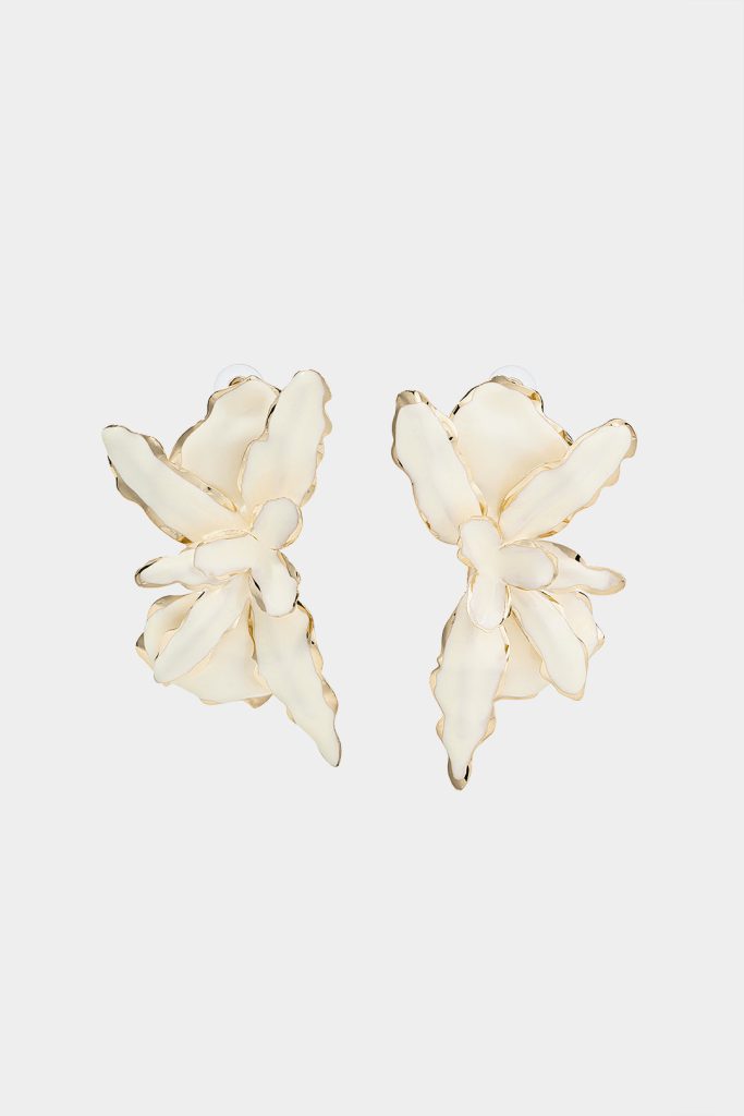 Metal Petal Earrings