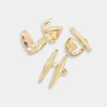 Metallic Geometric Open Rings – Wrena