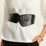 Leather Wide Belt Corset – Wrena