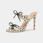 Polka Dots Bow Open Toe Sandals – Wrena