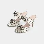Polka Dots Bow Open Toe Sandals – Wrena