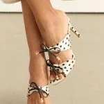 Polka Dots Bow Open Toe Sandals – Wrena