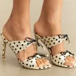 Polka Dots Bow Open Toe Sandals – Wrena