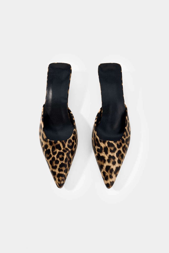 Leopard Pointed Sandals