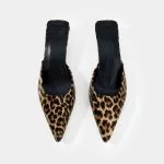 Leopard Pointed Sandals – Wrena