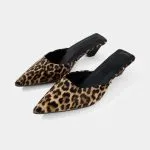 Leopard Pointed Sandals – Wrena