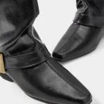 Metallic Pointed Ankle Boots – Wrena