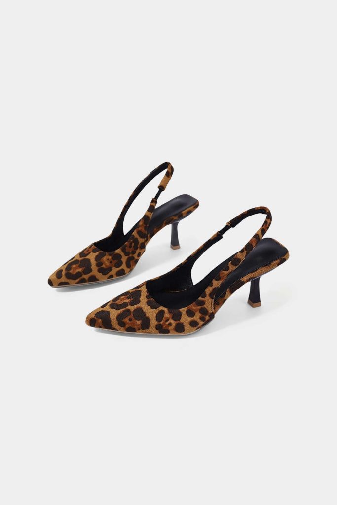 Leopard Print Pointed Toe Heels