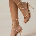 Strappy Pointed Slim Heels – Wrena