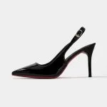 Leather Pointed Toe Heels – Wrena