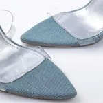 Denim Lace-up High Heel Sandals – Wrena