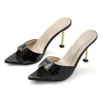 Open Pointed Toe Ankle-strapless High Heels – Wrena