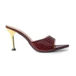 Open Pointed Toe Ankle-strapless High Heels – Wrena