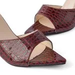 Open Pointed Toe Ankle-strapless High Heels – Wrena