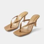 Basic Mid Heel Thong Sandals – Wrena