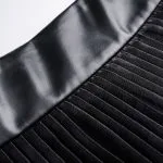Satin Finish Pleated Layered Skirt – Wrena