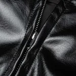 Faux Leather Belted Metallic Asymmetrical Ruched Skirt – Wrena