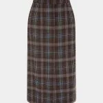 Plaid Print Zipper Skirt – Wrena