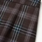 Plaid Print Zipper Skirt – Wrena