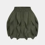 Ruffle Drawstring Mini Skirt – Wrena